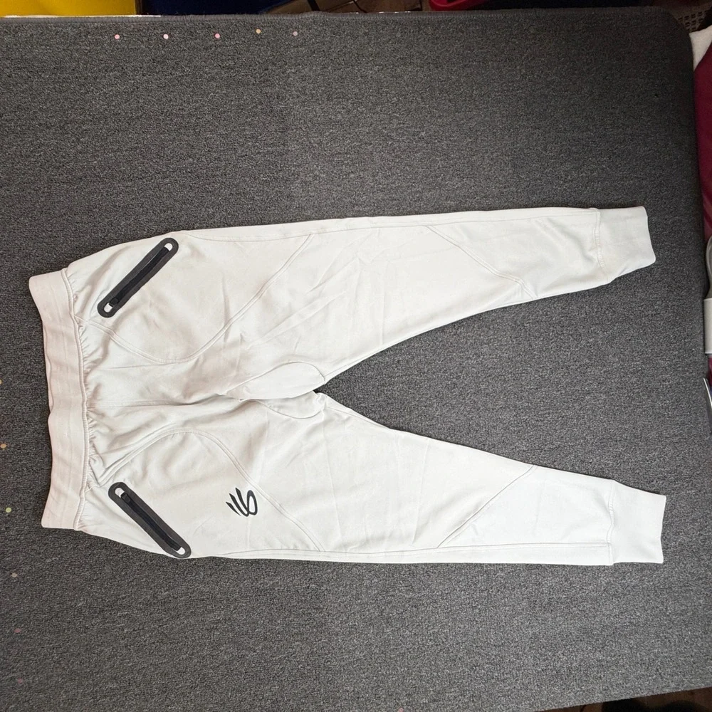 Under Armour Curry Brand ColdGear Fitted Jogger Pants Mens Large Gray 1366632